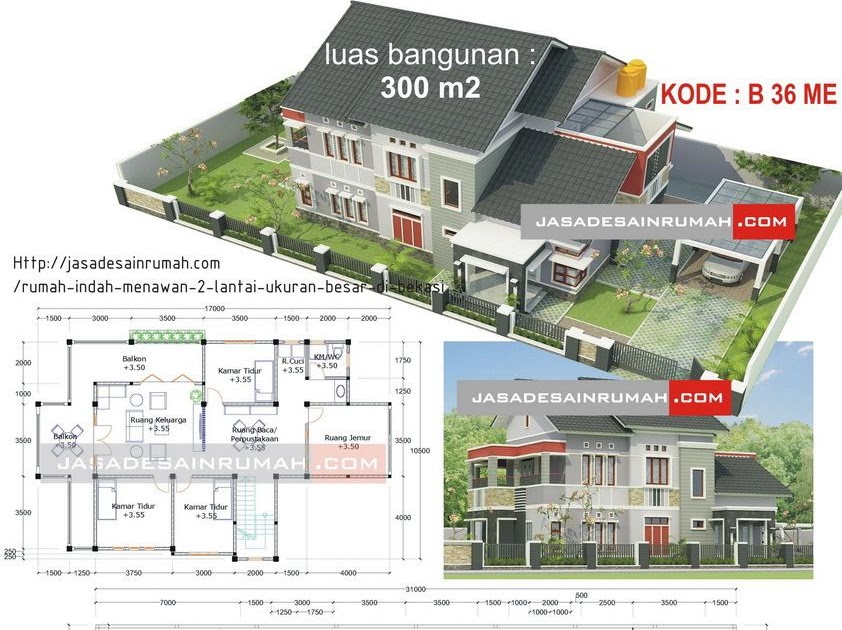 Desain Contoh Denah Rumah Format Dwg  Denahose