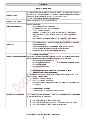 Dessus de lit Exemple de projet rédigé pdf
