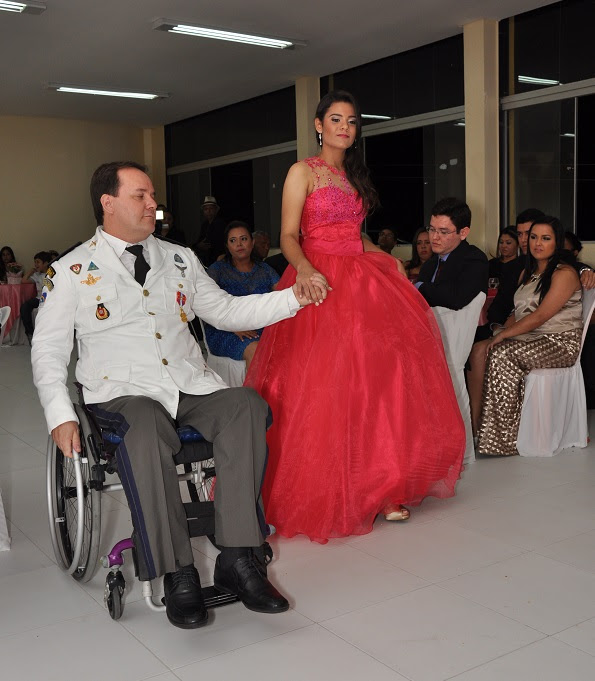 Marcelino Carvalho e sua filha Maria Clara