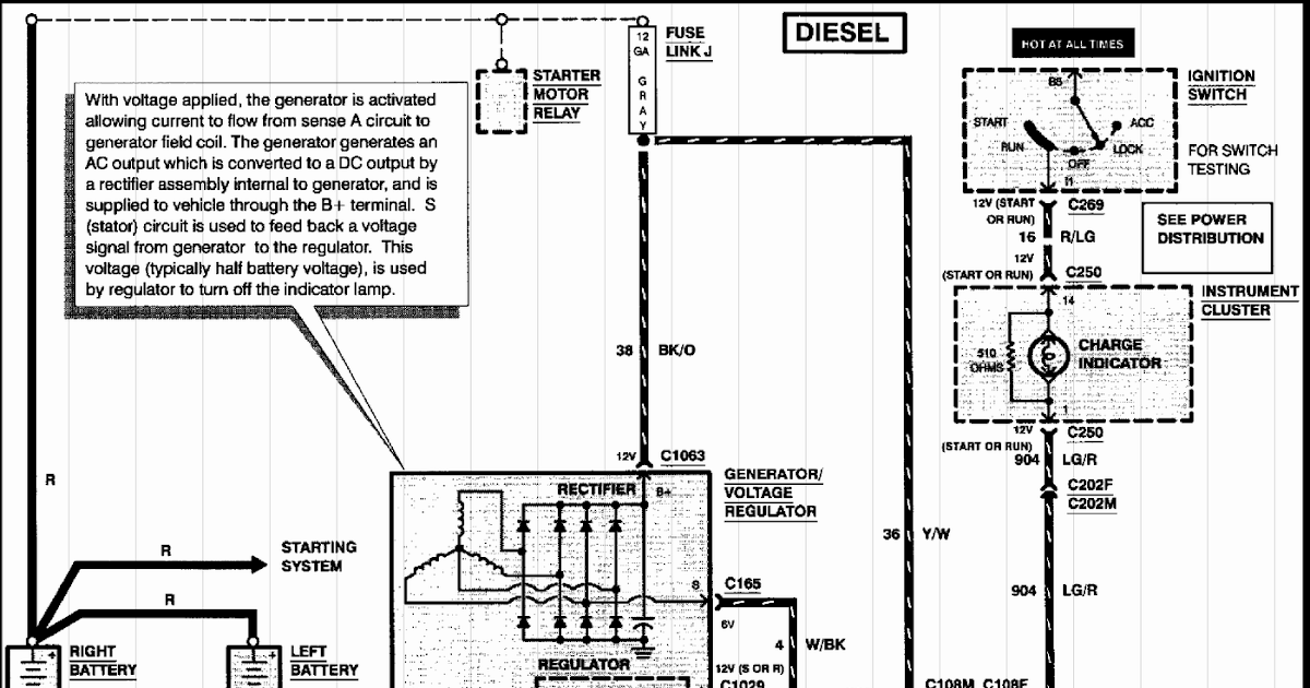 Ford F 350 Alternator Wiring Diagram - Wiring Diagram