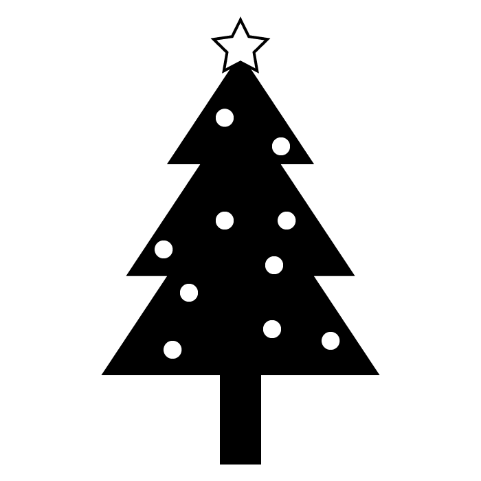 美しい花の画像 100 Epic Bestクリスマスツリー イラスト 白黒
