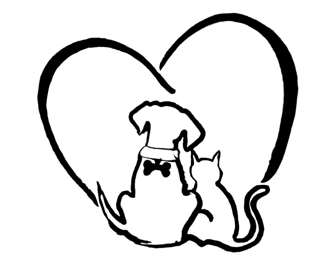 Simple Dog And Cat Drawing