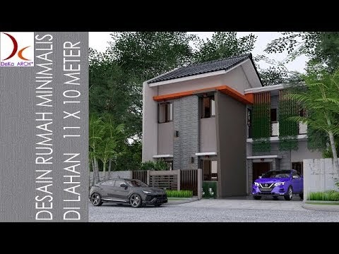 Inspirasi Rumah  Minimalis  Modern 2 Lantai  Ukuran  Tanah 11x10 meter Video gambar  rumah  minimalis  