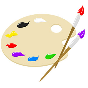 50 絵の具 パレット イラスト 無料で使える かわいい テンプレート素材