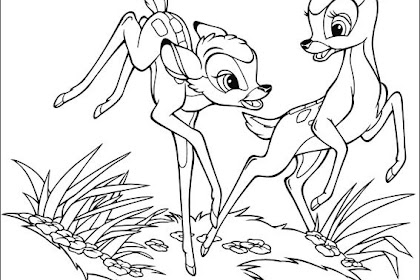 bambi and angry ronno coloring page Bambi coloring pages to download
and print for free