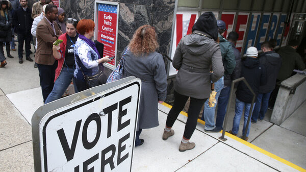 Some voters in Minneapolis took advantage of the last day of early voting on Monday.