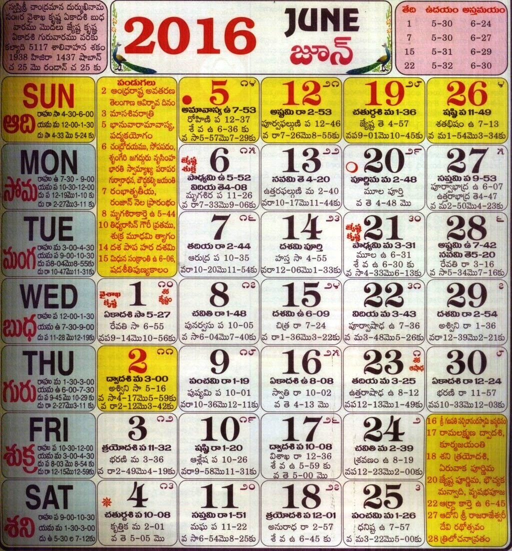 Telugu Calendar 16 January Rwanda 24