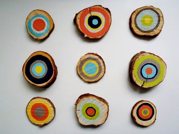 DIY Wood Cross Section Decor Ideas