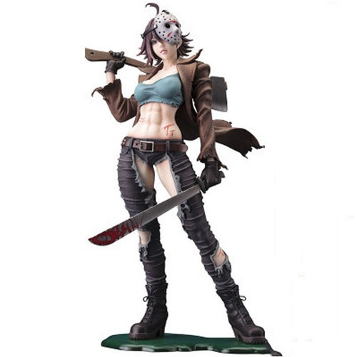 What kind of mask does jason wear in friday the 13th? Toys Hobbies Kotobukiya Horror Bishoujo Freddy Vs Jason Voorhees 2nd Edition Figure Toy Xmas Action Figures