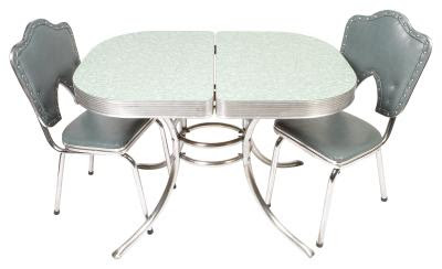 When your formica surface gets old, shows wear or simply isn't the right color any more, you can refinish it rather than replace it. How To Restore 1950s Chrome Kitchen Table Chairs
