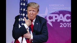 Trump Hugs American Flag at CPAC, From YouTubeVideos