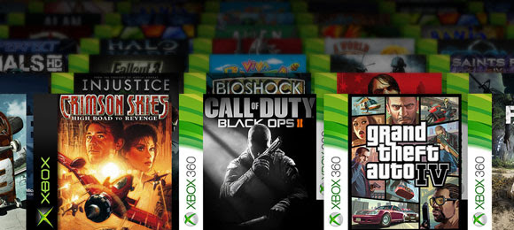 A selection of Xbox backward compatible games