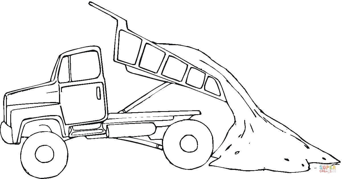 Du hast ein älteres auto? Ausmalbild Kipper Ausmalbilder Kostenlos Zum Ausdrucken