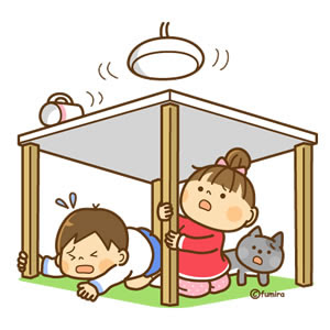 家 地震 イラスト Hōmuaidea