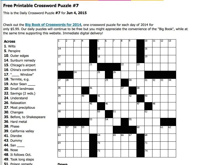 Jacqueline E Mathews Printable Crossword Puzzles Printable Word Searches