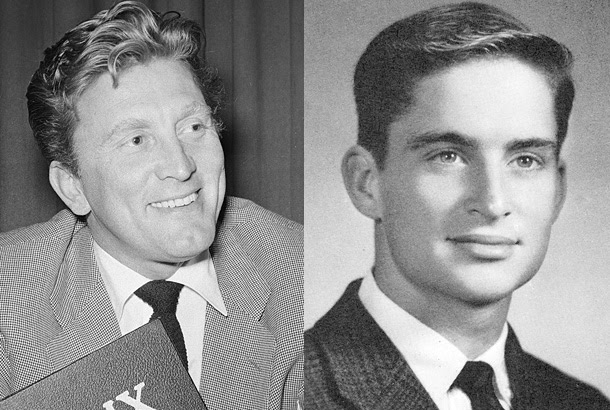 He has received numerous accolades, including two academy awards, five golden globe awards. Dad And Look Alike Kid Kirk And Michael Douglas