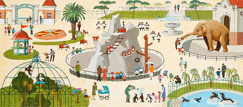 最高の動物画像 50 動物園 イラスト