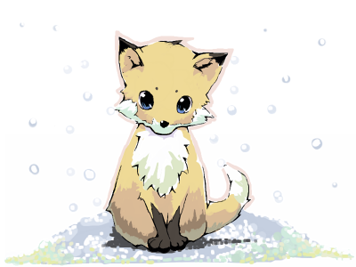 美しい花の画像 ラブリーイラスト きつね かわいい