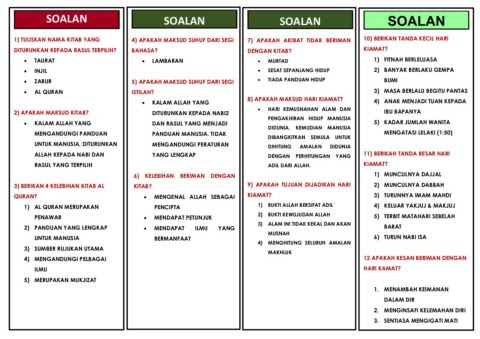 Sifat yang mustahil bagi allah merupakan lawan kepada sifat wajib. Nota Ulangkaji Upkk Flip Ebook Pages 1 20 Anyflip Anyflip