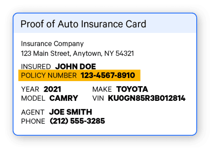 Car insurance companies today routinely pull your credit report and use your credit score and history as one factor in setting premiums. What Is A Car Insurance Policy Number Valuepenguin