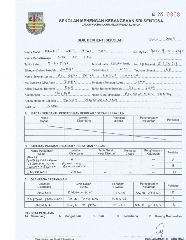 Surat Rasmi Berhenti Pengawas - Cangkruk d