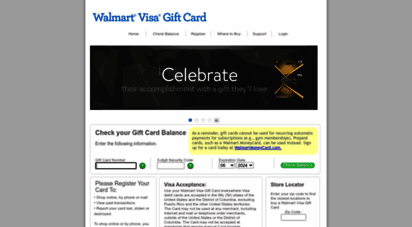 This card is issued by green dot bank, members fdic, pursuant to a license from visa u.s.a. Welcome To Walmartgift Com Walmart Visa Gift Card