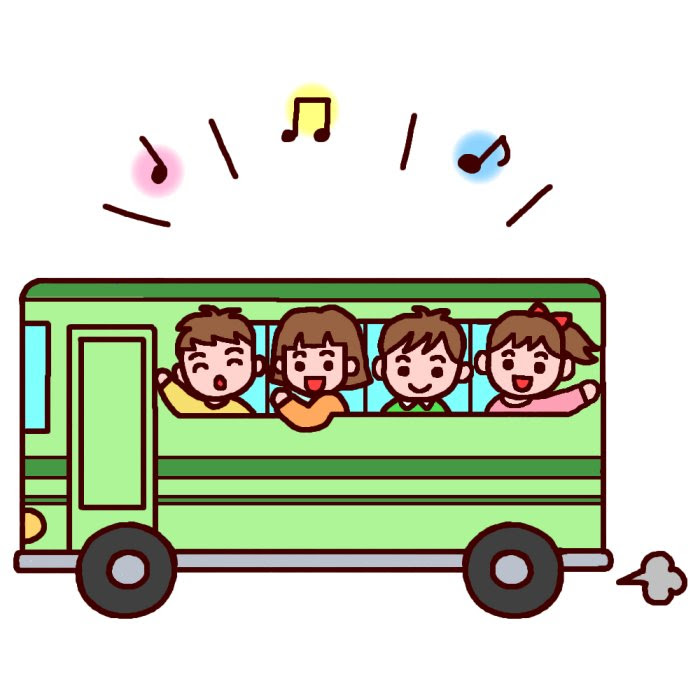 無料イラスト画像 心に強く訴えるバス 旅行 イラスト