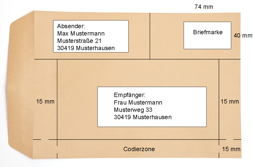 Einen brief beschriften ist nicht kompliziert und keine raketenwissenschaft. Beschriftung Von C5 C4 Din A4 Briefumschlag Selbstandigkeit Foto Tipps
