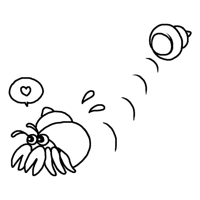 Jpirasutom0rtbd 25 ヤドカリ イラスト ヤドカリ イラスト 簡単