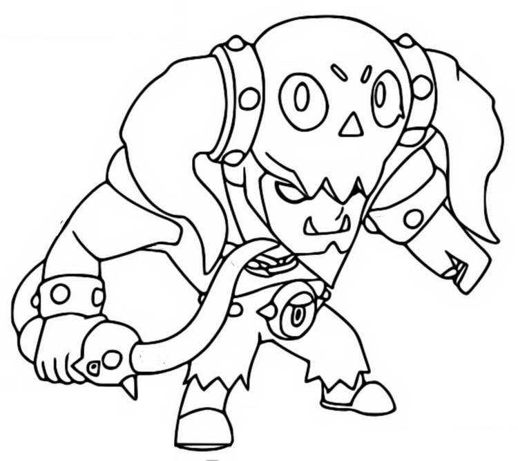 Brawl stars amber coloring pages. Kleurplaat Brawl O Ween Underworld Bo 1