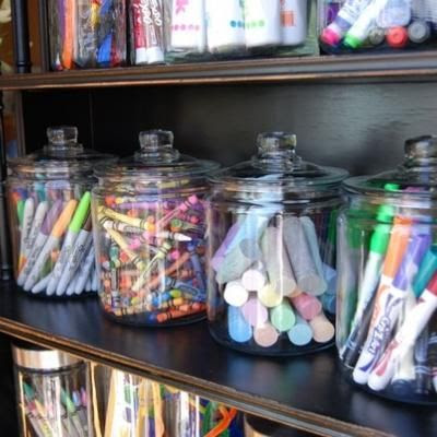 Older Kids' Art Supply Organizing Idea