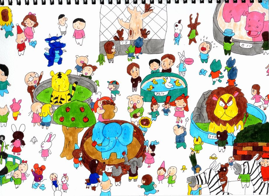 印刷可能 動物園 イラスト イラスト素材 ベクター クリップアート Yukiko
