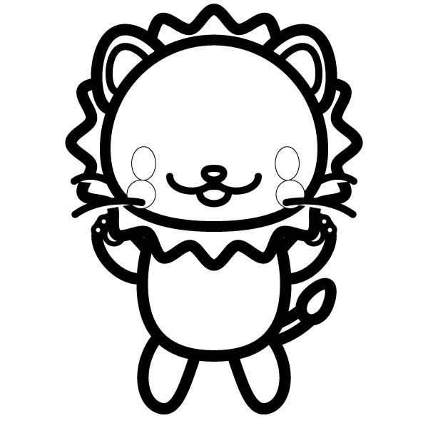 イラスト集 トップ100ライオン イラスト 白黒