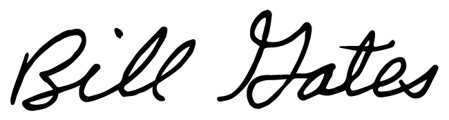 Bill signature