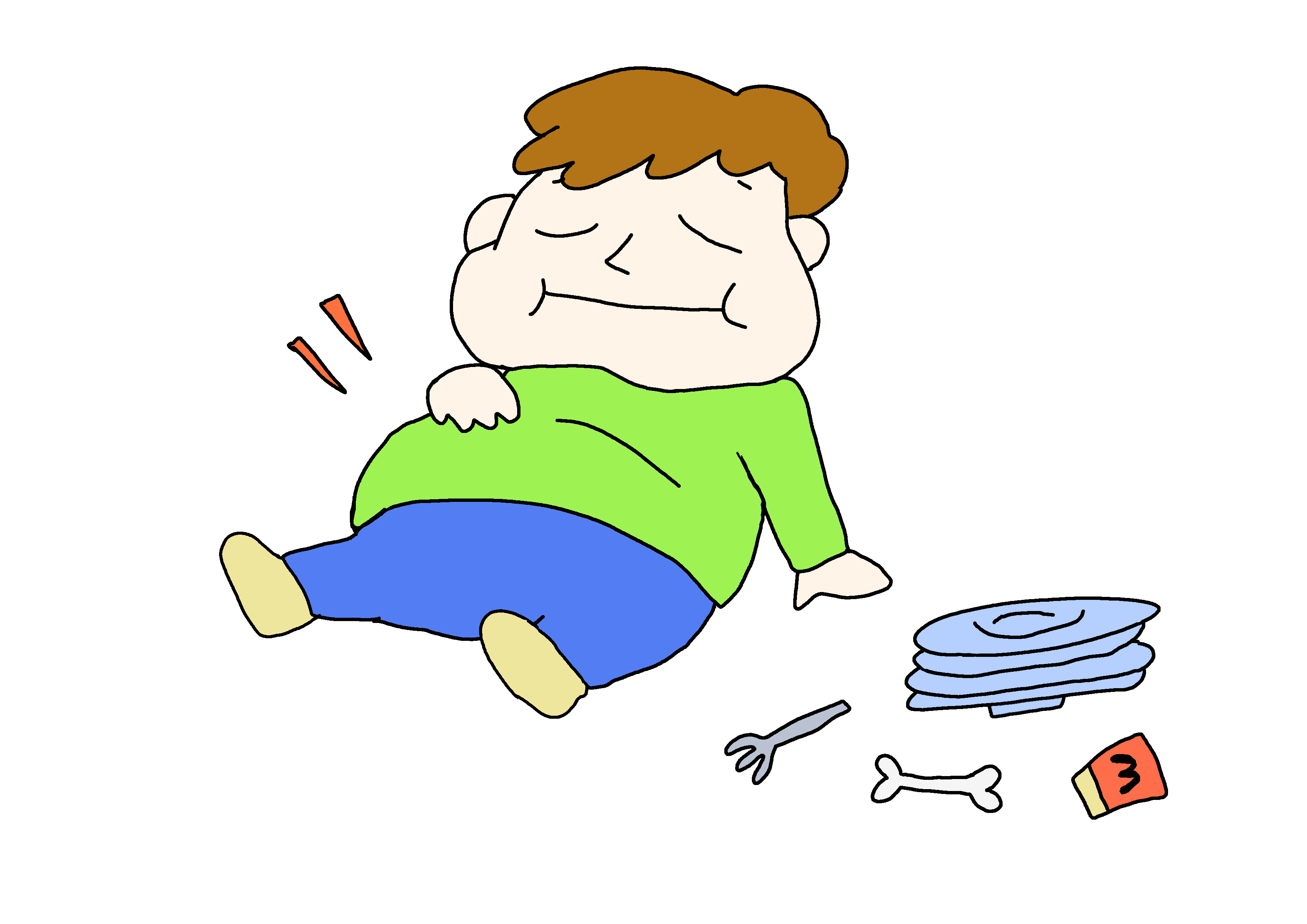コンプリート 満腹 お 腹いっぱい イラスト