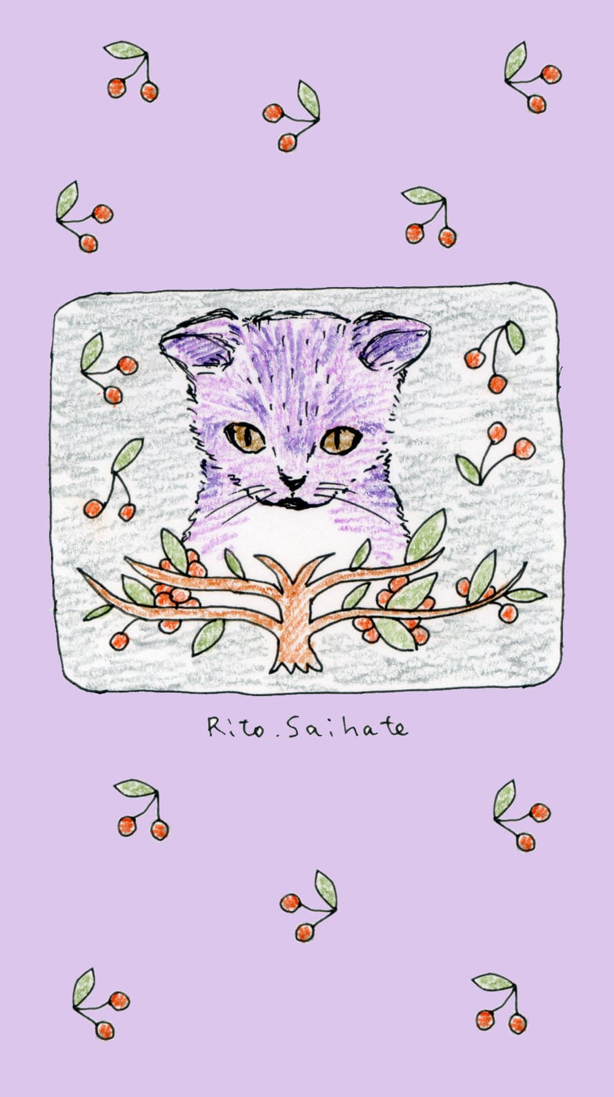 トップ100 Iphone 壁紙 猫 イラスト 最高の花の画像