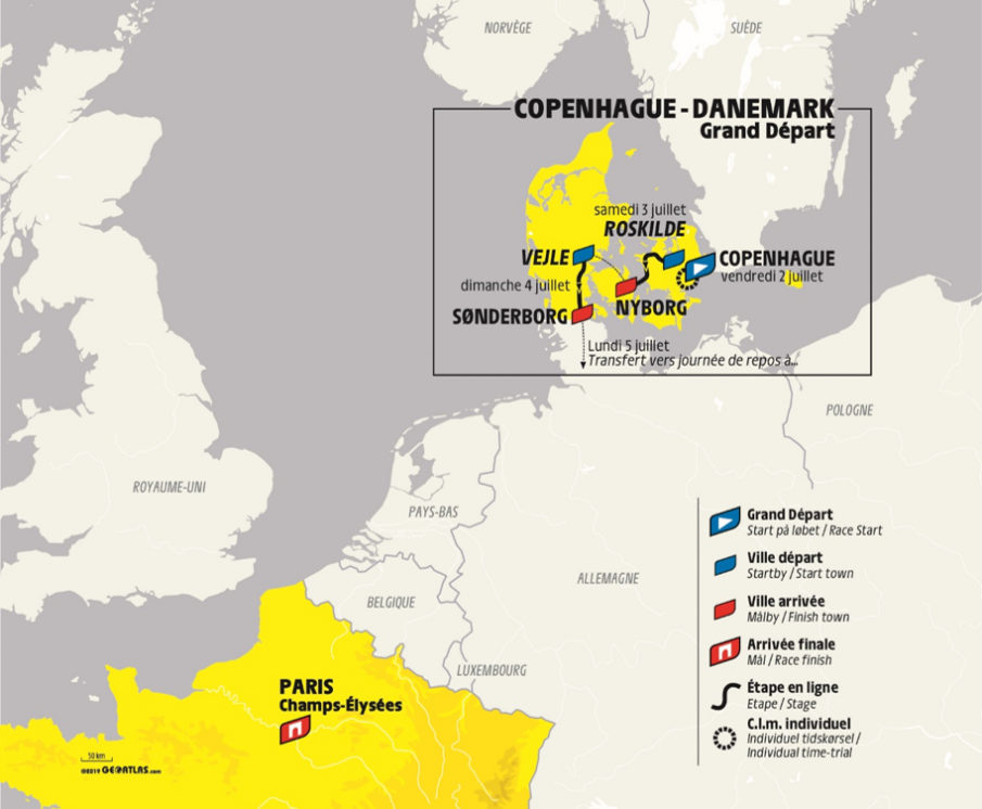 The 2021 tour de france will be the 108th edition of the tour de france, one of cycling's three grand tours. El Tour De France 2021 Presenta Los Recorridos De Las Tres Etapas Danesas Ciclismo Internacional