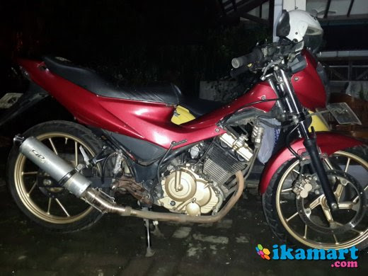 Jual Satria  Fu  2008 Merah Modif Motor Bekas Suzuki Satria  Fu 