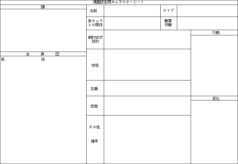最高のイラスト画像 トップ100 キャラクター 設定 シート