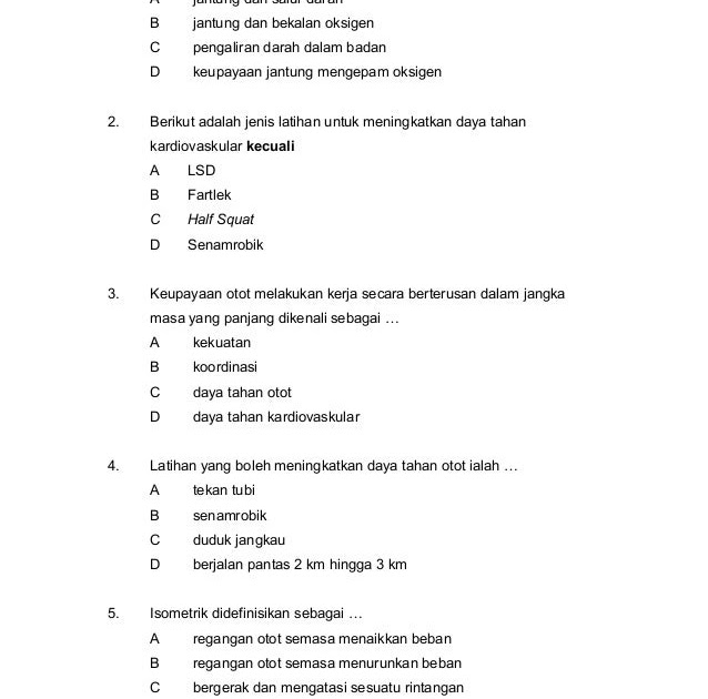 Contoh Soalan Kuiz Pertolongan Cemas - Soalan ah