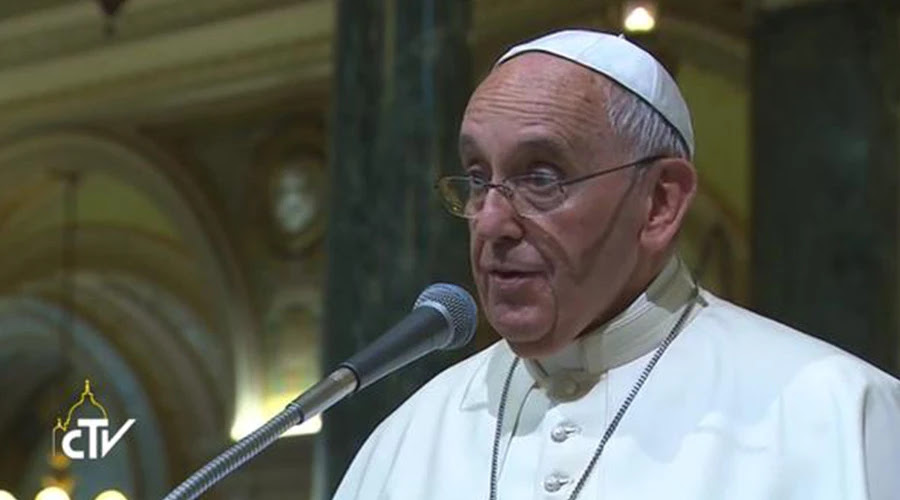 Papa Francisco en su encuentro con los Salesianos en Turín. Foto: Captura de video / CTV.