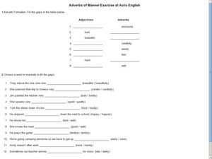We did not find results for: Adverbs Of Manner Exercise Worksheet For 5th 9th Grade Lesson Planet