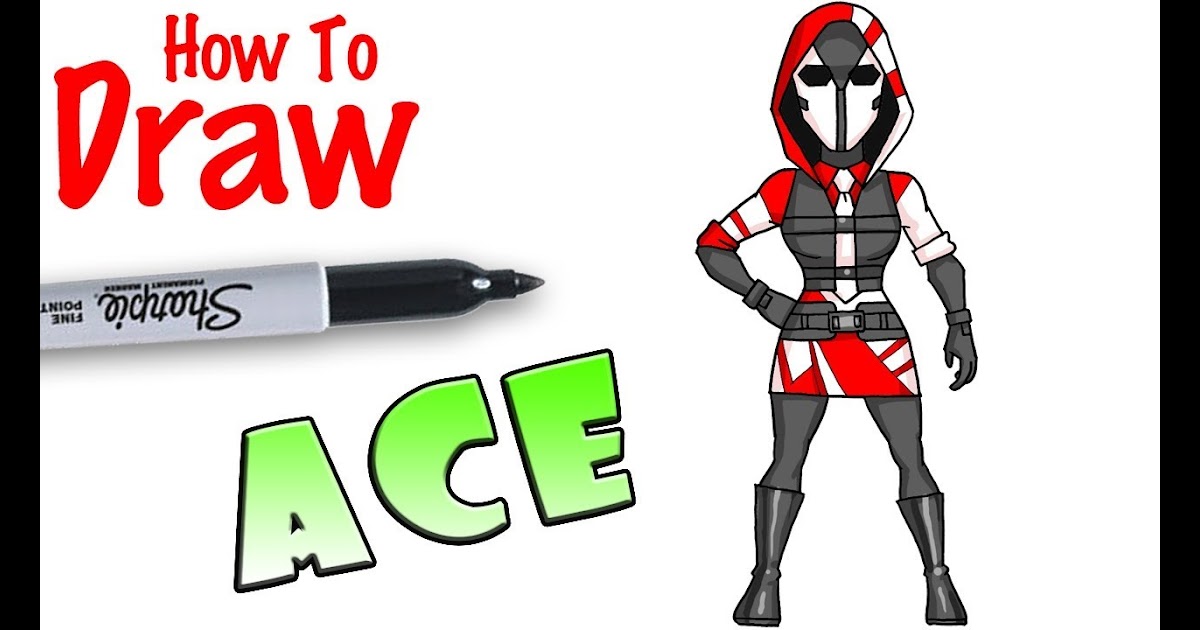 Fortnite Ace Skin Drawing | Free V Bucks Codes Live - 1200 x 630 jpeg 88kB