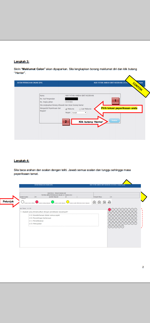 Contoh Soalan Ujian Ptd M41 - Selangor k