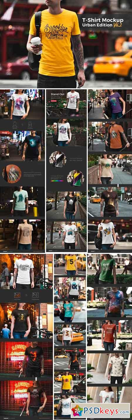 Download Free Graphicex: T-Shirt Mockup Urban Edition 1664349