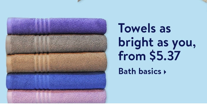 Get towels as bright as  you are 