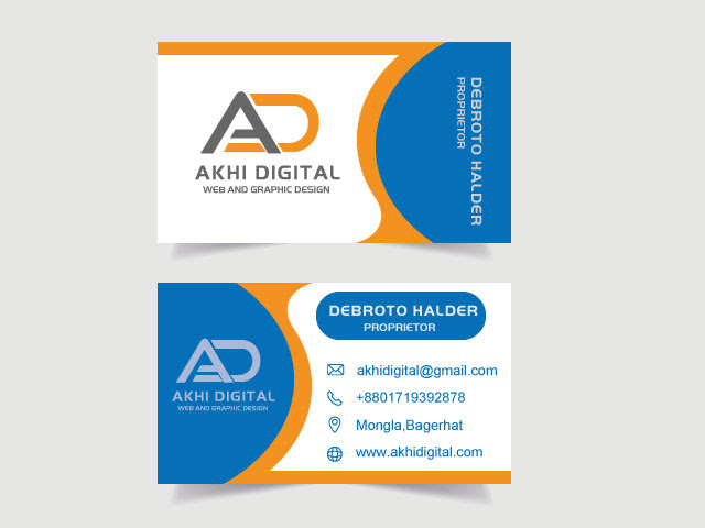 Bussiness & visiting card designer. Unique Business Card Design Business Identity Card Template