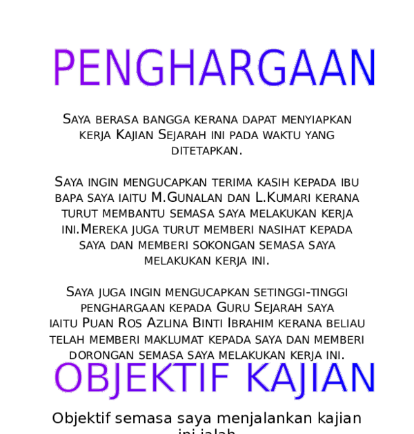 kerja kursus sejarah tingkatan 2 kesultanan melayu melaka