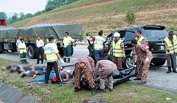 Isu Kemalangan Jalan Raya - Seterusnya, kemalangan jalan raya disebabkan oleh kemelut yang dihadapi pengguna jalan raya.