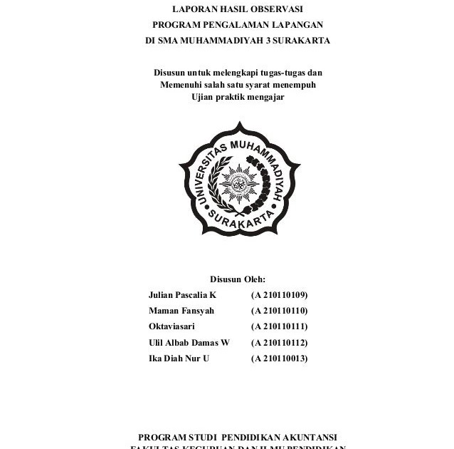 Contoh Daftar Isi Hasil Observasi - Ndang Kerjo